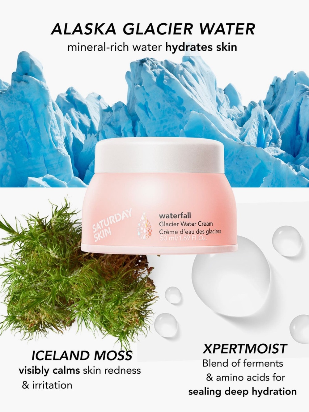 Saturday Skin Waterfall Glacier Water Cream